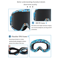 Lunettes de sport pour la neige, protection UV400, verres polarisés miroir, lunettes de ski OEM, lunettes de snowboard, lunettes de sécurité, logo personnalisé