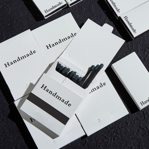 클래식 흑백 높은 아름다움 사용자 정의 박스형 성냥 시가 안티 안전 손 홈 긴 일치 양초 일치 - Product Image 2