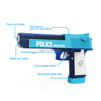 Juego de dardos y pistola de agua 2 en 1, serie Militar Policial, Arma de tiro, juguete