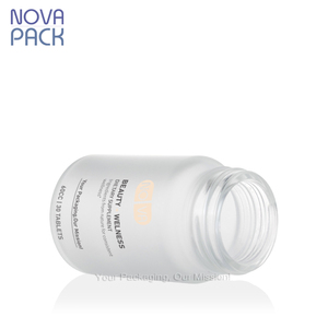 ขวดแก้วฝ้าปากกว้างสำหรับยา ขนาด 60 มล. 100 มล. 120 มล. สำหรับบรรจุแคปซูล ยาเม็ด วิตามิน ฝาสี<span class=keywords><strong>ท</strong></span>องพร้อมซีลฟอยล์ - Product Image 5