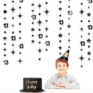Décoration de fête d'<span class=keywords><strong>anniversaire</strong></span> numéro 13, étoile scintillante à pois, décoration suspendue pour la fête d'<span class=keywords><strong>anniversaire</strong></span> des enfants de 13 ans - Product Image 3