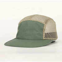 Chapeau de camp en nylon à séchage rapide 5 panneaux avec logo imprimé personnalisé, Casquette de course à pied légère et imperméable pour l'extérieur