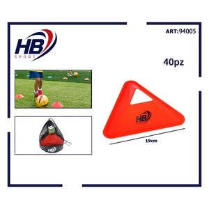 แผ่นสามเหลี่ยมสำหรับทำเครื่องหมาย 8103 จำนวน 40 ชิ้น อุปกรณ์ฟุตบอล - Product Image 3