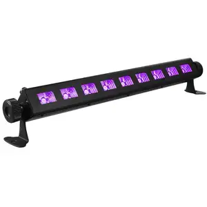 9 LED Schwarzlicht, 27W LED UV Bar Glow in the Dark Party zubehör für Weihnachten Black light Party Geburtstag Hochzeits bühne