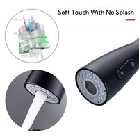 Robinet de cuisine monocommande en acier inoxydable avec douchette extractible, design moderne, eau chaude et froide orientable pour appartement
