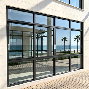 หน้าต่างบานเลื่อน UPVC ขนาดใหญ่ ยี่ห้อ Deioux รุ่นขายดีที่สุด พร้อมกระจกสองชั้น สำหรับสำนักงาน ราคาขายส่งจากโรงงานโดยตรง - Product Image 1