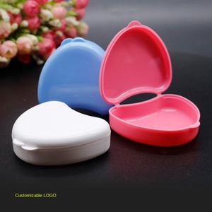 Wholesale Cute Small Heart-Shaped Denture Tray <b>Box</b> <b>Plastic</b> Dental <b>Storage</b> Container for Cleaning Filling Teeth Equipments Manual - Product Image 3