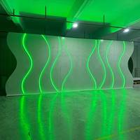Support de fond de scène en acrylique blanc avec éclairage LED, décoration de fête, toile de fond pour événements, nouveau design 2026, mariage de luxe