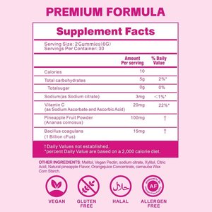 Amerika denizaşırı konumu meyve lezzet kadınsı denge Gummies Premium denge takviyesi çilek lezzet probiyotikler Gummies - Product Image 4
