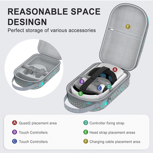 Eva Hard Travel Carrying Oculus <span class=keywords><strong>Quest</strong></span> <span class=keywords><strong>2</strong></span> Boîte à outils <span class=keywords><strong>Vr</strong></span> Oculus <span class=keywords><strong>Quest</strong></span> <span class=keywords><strong>2</strong></span> Sac de rangement - Product Image 6