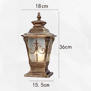 Lampadaire LED COB étanche de style rétro européen, nouveau <span class=keywords><strong>design</strong></span>, pour éclairage de jardin, 220V, lampadaire extérieur étanche - Product Image 4