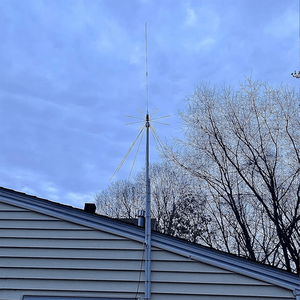 Antena de Banda Ancha para Exteriores, 25-3000mhz, para Estación Base, CB, HF, FM, Tipo Discone, Omnidireccional, de Acero Inoxidable - Product Image 2