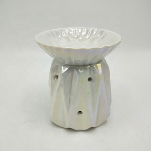 Cera bianca pera scioglie e bruciatore a olio in ceramica portacandele aromatico - Product Image 5