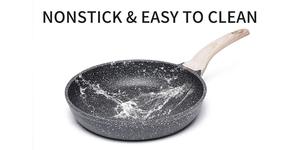 9.5 pollici Die Cast di <span class=keywords><strong>Pietra</strong></span>-Derivato Non-Stick Granito Rivestimento Padella Padella Pan - Product Image 4