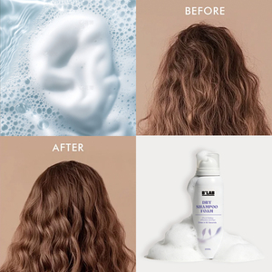 Shampooing Sec Moussant à l'Amidon de Riz et au Panthénol 200ml Hydratant Contrôle du Sébum Volumisant Sans Résidu Blanc Lavage Sans Eau Nourrissant - Product Image 6