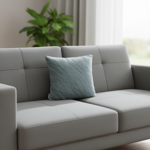 หมอนผ้ากำมะหยี่ลายทางสีเขียวอ่อน Antelina ขนาด 45*45 ซม. หมอนรองนั่งและหมอนอิง Antelina Estampado - Product Image 2