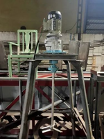 Agitateur chimique en acier inoxydable avec pompe et moteur à couple élevé à vitesse variable et roulement, capacité de 100 à 10 000 litres