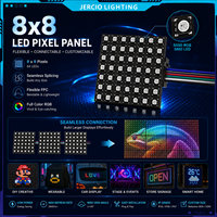 Panel de Matriz de Píxeles LED Flexible WS2812B 8x8, 64 Píxeles 5050 RGB, Pantalla LED Suave, DC5V, para Proyectos DIY con Arduino, Letreros Programables
