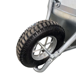 Carretilla de Metal Resistente WB6400 con Capacidad de 65L, Ruedas Neumáticas y Mango de Acero para Construcción - Product Image 4