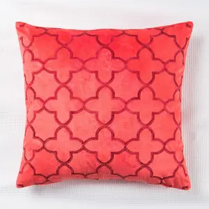 Soft velvet decor embroidery throw pillow case elegant solid color pillow covers cases velvet cushion pillow case/
