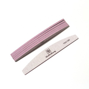 Nhà Máy Ban Đầu Màu Hồng Ngựa Vằn Móng Tay Tập Tin 100/180 Grit Chuyên Nghiệp Móng Tay Công Cụ Và Phụ Kiện Cho Salon Và Nhà Sử Dụng - Product Image 2