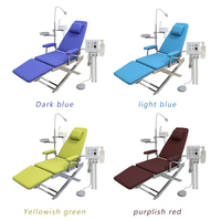 Fauteuil dentaire électrique portable OEM de l'usine Jinnuo avec structure en acier inoxydable et design pliable pour les cliniques dentaires
