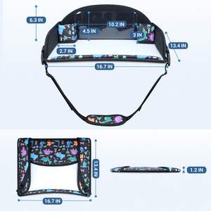 Muestra Gratuita de Bandeja de Viaje Plegable para Asiento de Coche, Bandeja de Viaje para Niños, Bandeja para Asiento de Coche para Niños Pequeños con Organizador para Viajes por Carretera - Product Image 2