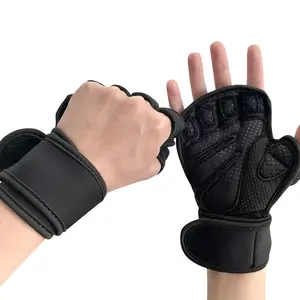 Unisex Neoprene Half Finger Grip Gym Long Working Out Exercise Fitness Gloves