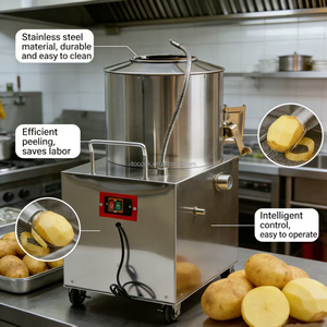 Peladora de Patatas Industrial de Alta Eficiencia ITO T-350, Lavadora Automática de Frutas y Verduras de 1500W para Restaurantes - Product Image 6