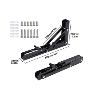 Soportes de montaje triangulares plegables ajustables de alta resistencia para esquinas ocultas Zuogang, para estantes de mesa y trípodes de armario - Product Image 2