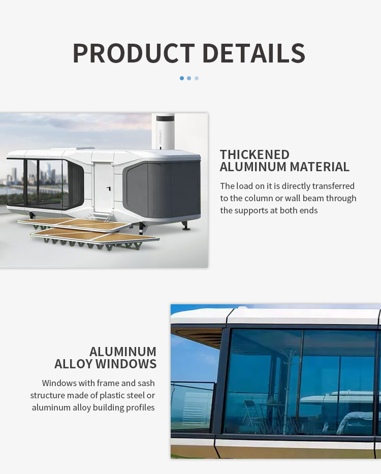 Space Capsule Movable Homes Mobile Prefab House Container Tiny Prefabricated Houses