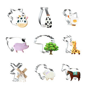 Moule à biscuits pour <span class=keywords><strong>animaux</strong></span> <span class=keywords><strong>de</strong></span> <span class=keywords><strong>ferme</strong></span> bricolage Sandwich Fondant Cutter en acier inoxydable <span class=keywords><strong>emporte</strong></span>-pièce personnalisé pour accessoires <span class=keywords><strong>de</strong></span> pâtisserie - Product Image 6