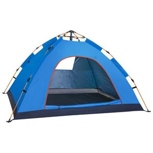 Outdoor Travel Hiking Folding Portable Windproof <b>Waterproof</b> Oxford Double Layer Four-season Automatic Dome <b>Tent</b> - Product Image 3