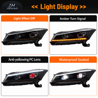 Feux avant à LED Angel Eye pour Honda Accord 2008-2012, feux de jour DRL, ensemble de phares à LED