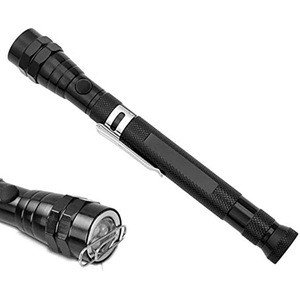 Lampe torche télescopique magnétique 3 LED avec fonction de ramassage, éclairage pour réparation automobile, lumière d'antenne flexible et grande queue - Product Image 1