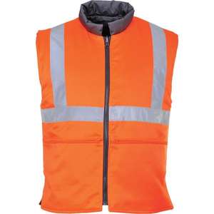 PORTWEST - RT44ORRXXL High visibility RIS <b>orange</b> reversible bodywarmer - EAN 5036108058686 <b>HI</b>-<b>VIS</b> WORKWEAR - Product Image 1