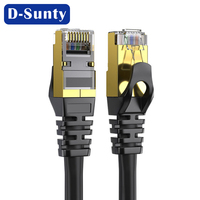 Cable de Red CAT7 de Cobre Puro 23AWG, Cable de Comunicación CAT7 SFTP de 650MHz, Blindado LSZH, Rollo de 1000 pies, Cable Ethernet 8P8C