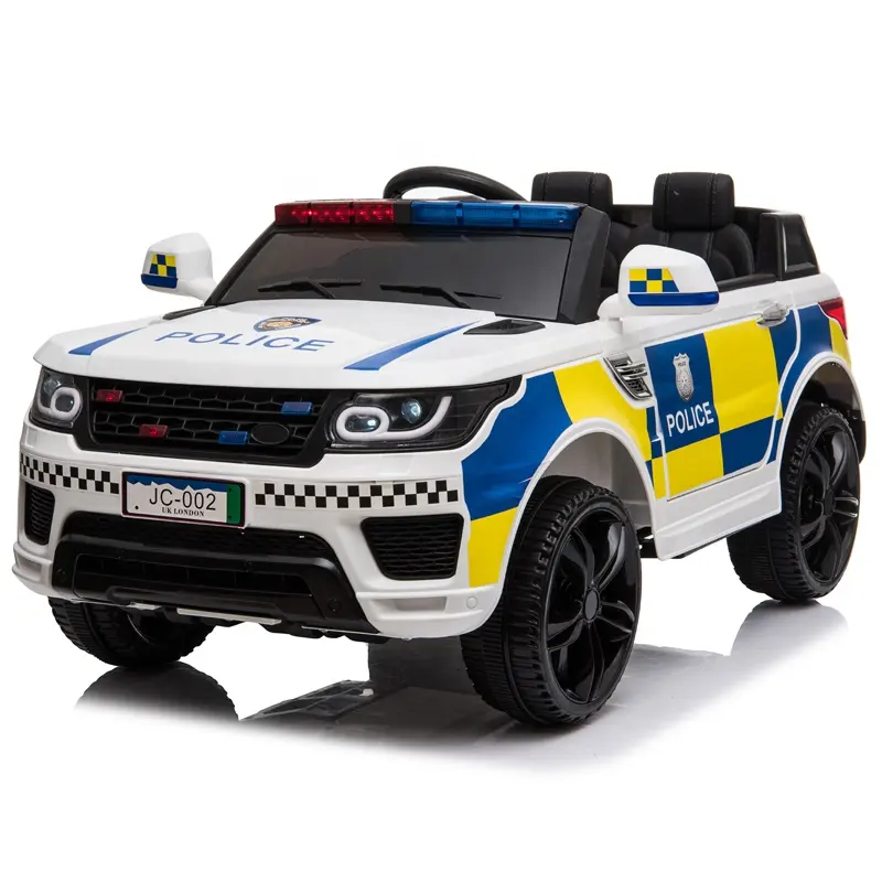 Coche eléctrico de policía para niños, juguete de motocicleta, portador de bebé