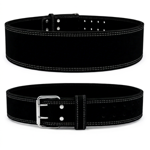 Ceinture de Soutien Haltérophilie Personnalisée DUMELA en Gros, 100mm, Épaisseur 13mm, Antidérapante, en Cuir de Vachette, Légère, Respirante, avec Boucle Carrée en Acier - Product Image 1