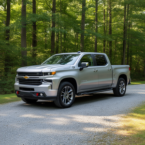 Marchepieds Chevrolet Silverado GMC Sierra 1500 Crew Cab, 6 pouces, acier carbone noir, installation sans perçage - Product Image 2