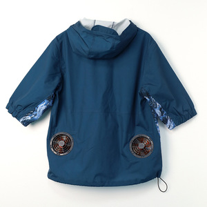 Aobot <b>Cooling</b> Fishing <b>Jacket</b> Blue Pattern Unisex With Fan And Power Bank For Outdoor Use - Product Image 3