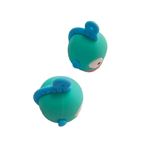Custom 3D Cartoon Fish PVC Figurine Soft Silicone Surface Mini Marine Animal Figure OEM Logo Custom <b>Vinyl</b> Toy For Souvenir Gift - Product Image 5