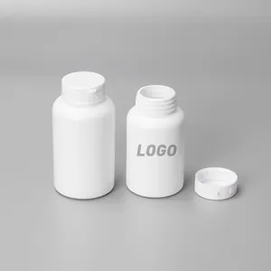 免费样品定制塑料空蛋白粉维生素HDPE/宠物药药胶囊药瓶带密封