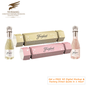 Craquelins de Noël personnalisés OEM en papier, craquelins de Noël de luxe pour hôtels, emballage en gros provenant d'un fabricant direct de craquelins sans plastique - Product Image 6