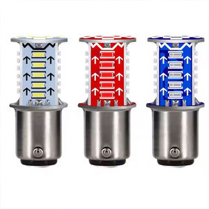 Nouveau 12V BAY15D <span class=keywords><strong>LED</strong></span> <span class=keywords><strong>ampoule</strong></span> de feu stop <span class=keywords><strong>pour</strong></span> <span class=keywords><strong>moto</strong></span>/voiture foudre droite lumières mobiles eau <span class=keywords><strong>clignotant</strong></span> frein burst lumière nouveau - Product Image 5