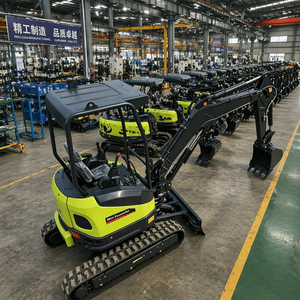Nouveaux produits UE : Mini-excavatrice sur chenilles de 2,7 tonnes avec cabine fermée et moteur, idéale pour les travaux d'aménagement paysager, de creusement de fossés et de démolition - Product Image 4