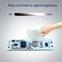 Interrupteur Tactile Intelligent Multifonctionnel 5-24V pour Armoire, avec Fonction de Variation d'Intensité et Détection Capacitive, Module à Gradation Continue