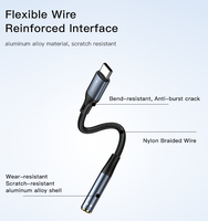 Cable USB-C a Conector de Audio de 3.5 mm para Auriculares YAU38 Yesido, Adaptador de Nailon