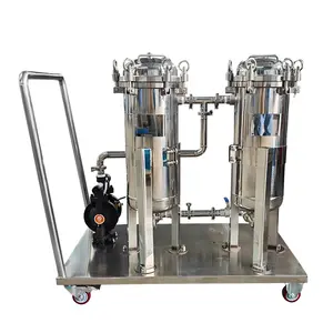 Sanitär qualität 304/316 Edelstahl 10/20 Zoll Wein filtration system Patronen filter maschine