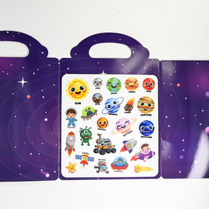 Tùy chỉnh thân thiện với môi hoàn hảo ràng buộc trẻ em hoạt động cuốn sách bận rộn với Kawaii tái sử dụng Sticker <span class=keywords><strong>Sheets</strong></span> trên các tông cho nhật ký - Product Image 4